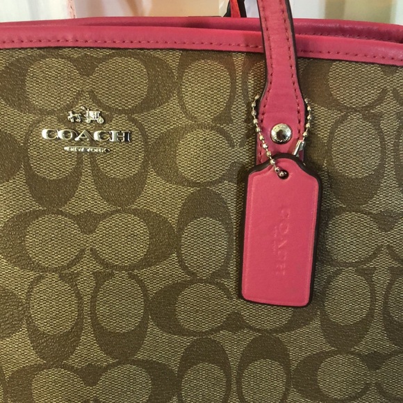 Coach #57842 Signature Drawnstring Carryall Shoulder Bag - Picture 6 of 13